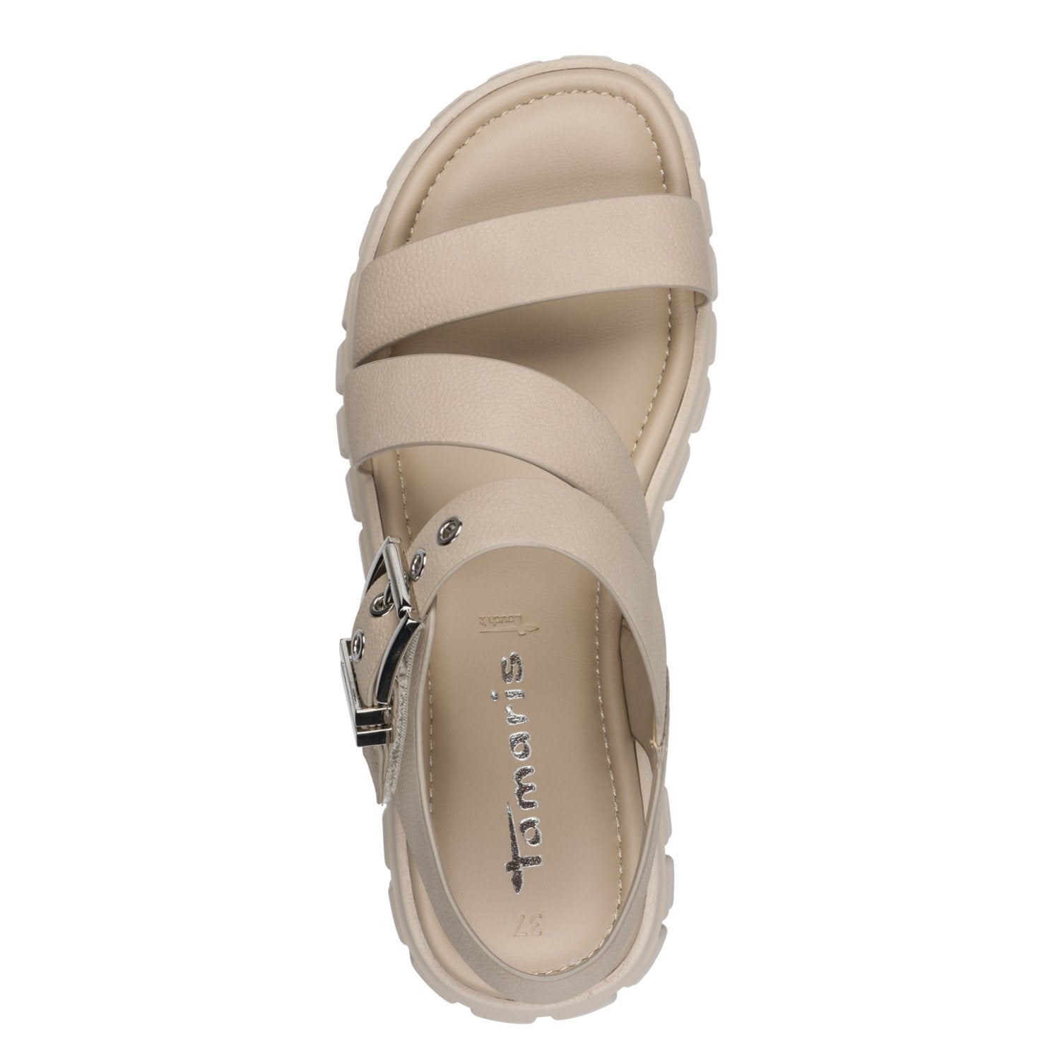 Sandalette mit großer Metallschieße