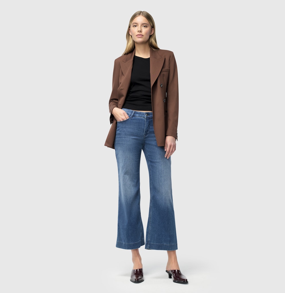 MAC Wide Leg Storm Blue Authentic Wash