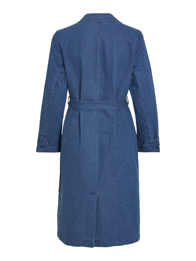 VILA Trenchcoats Medium Blue Denim