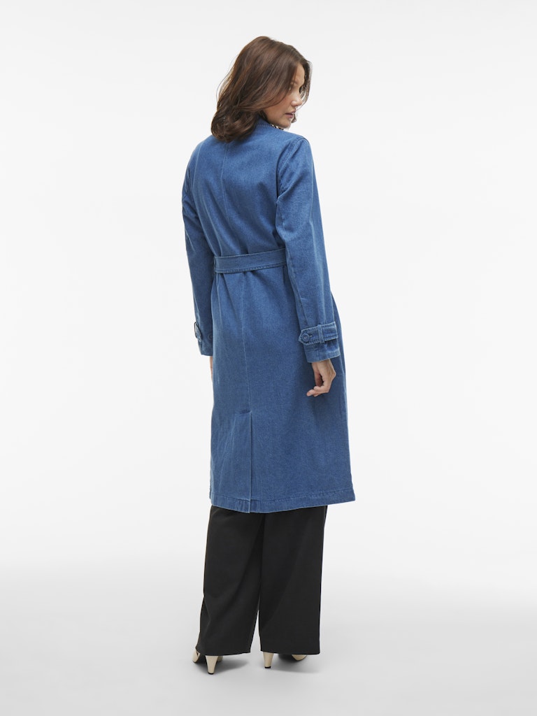 VILA Trenchcoats Medium Blue Denim
