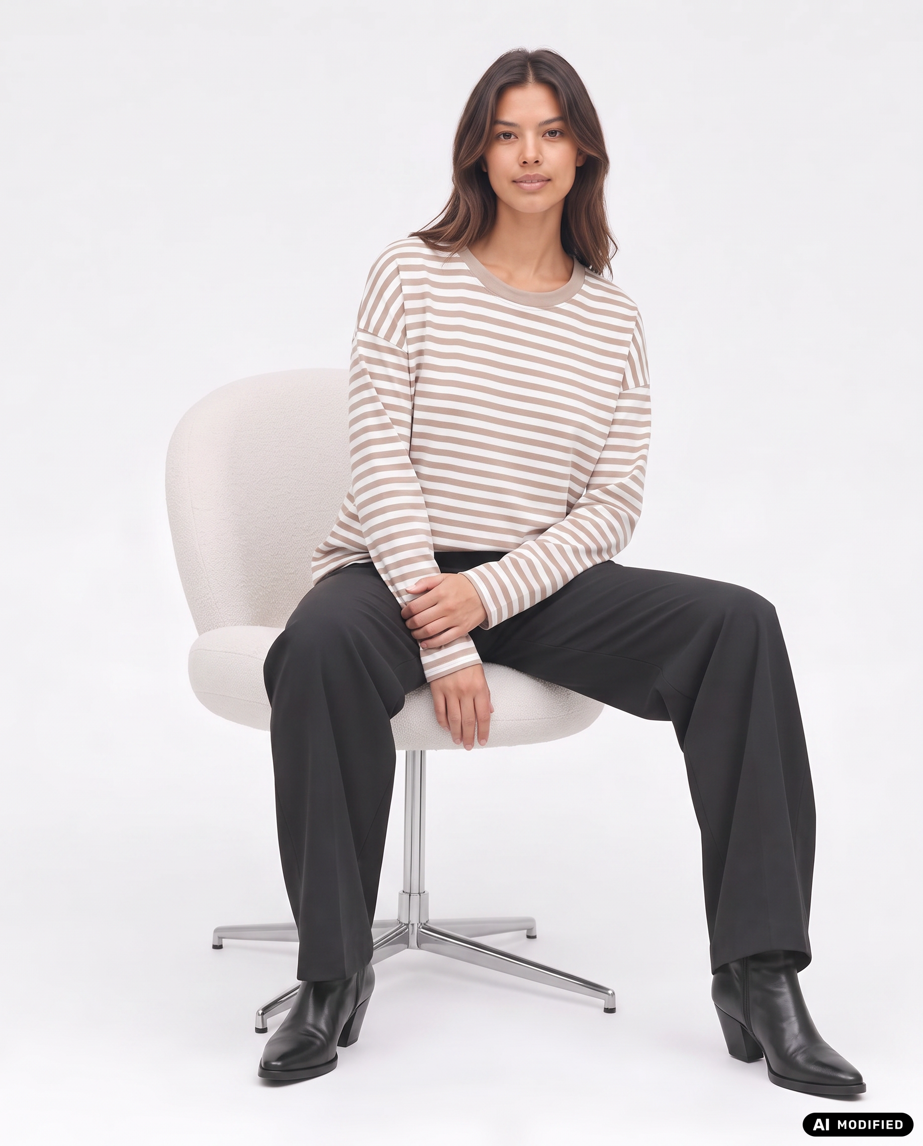 Sweatshirt mit Streifen