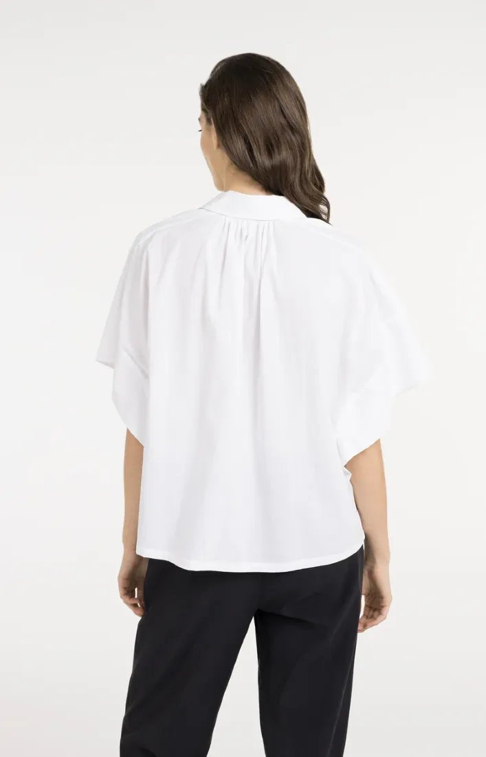 Oversize-Bluse mit weiten Ärmeln