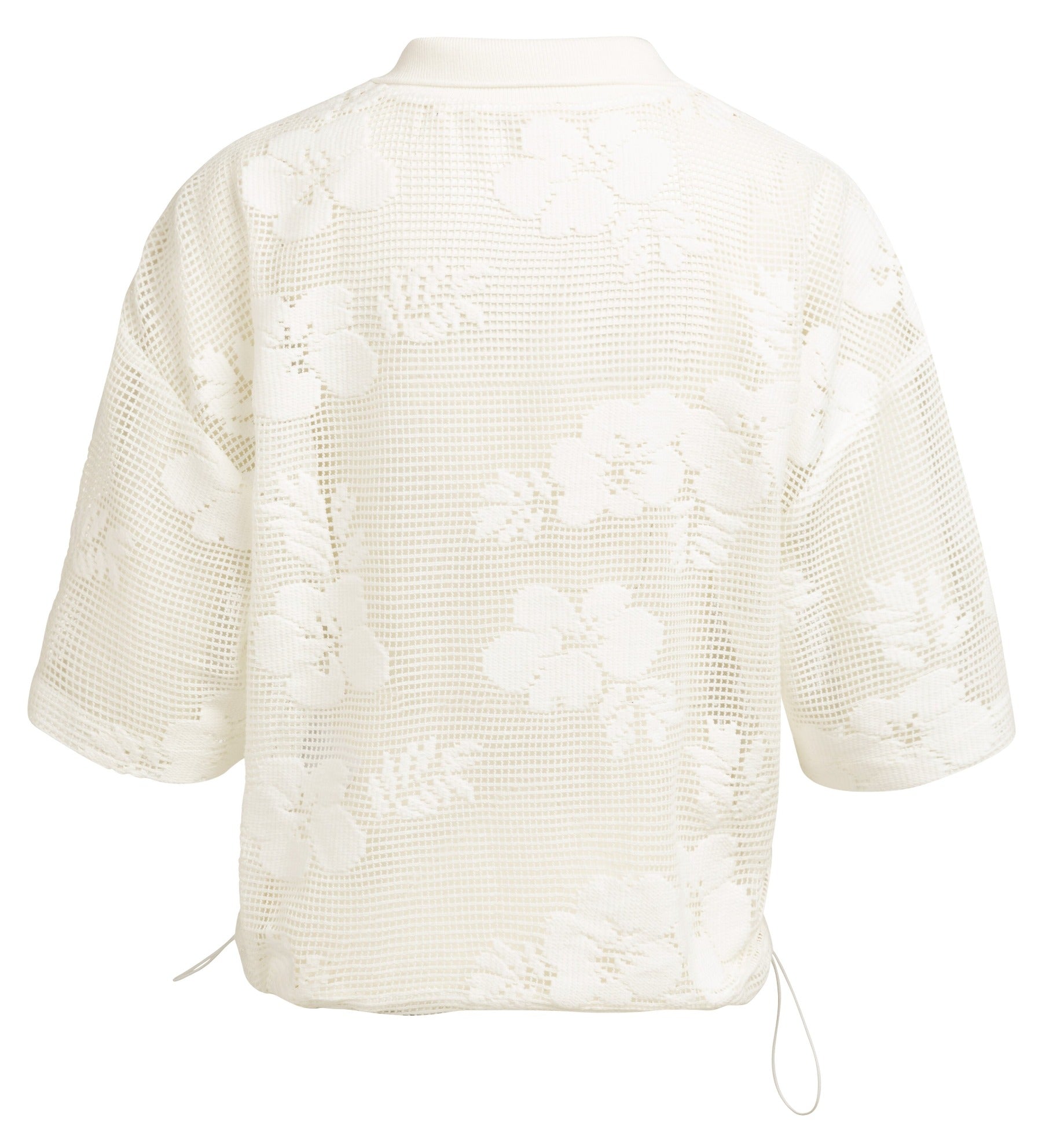 Häkeljacke mit Blumenmuster