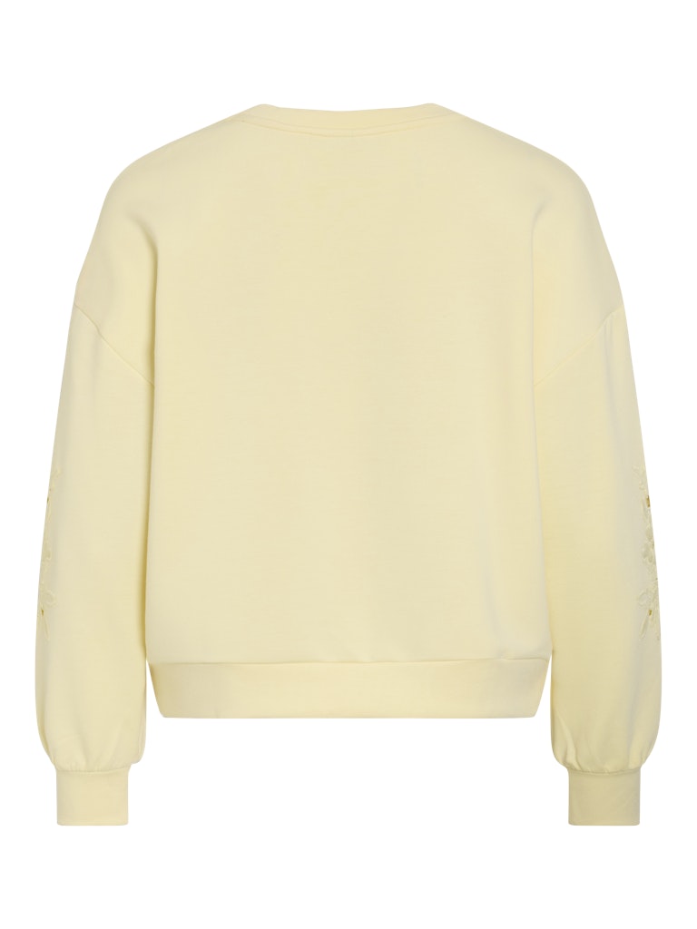VILA Sweatshirts Pastel Yellow