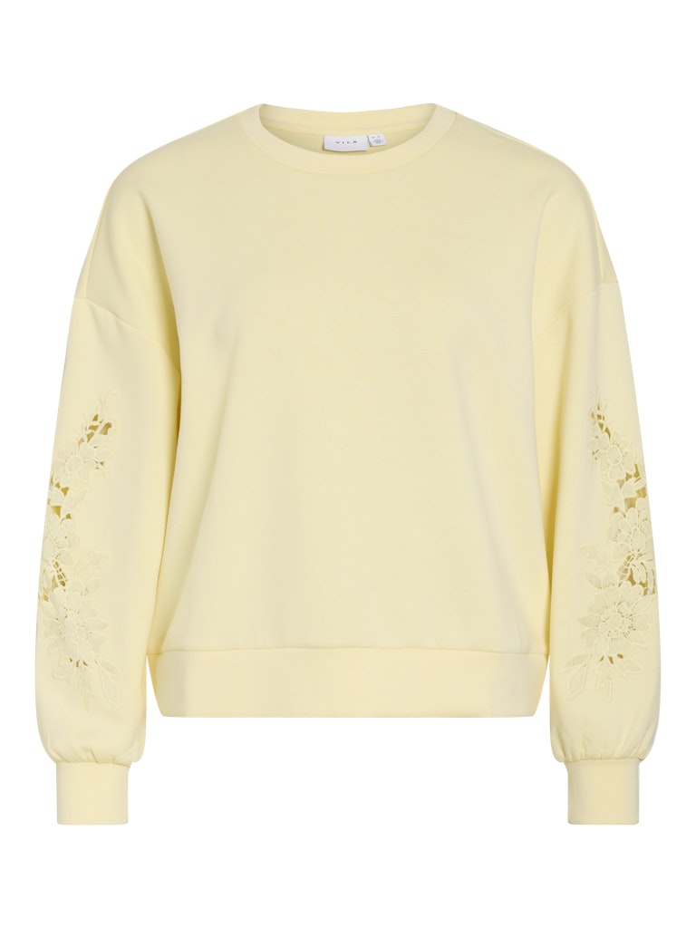 VILA Sweatshirts Pastel Yellow