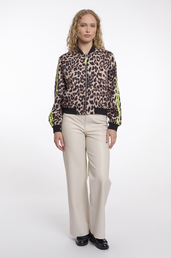 Rino&Pelle Bomberjacken Leopard Neon