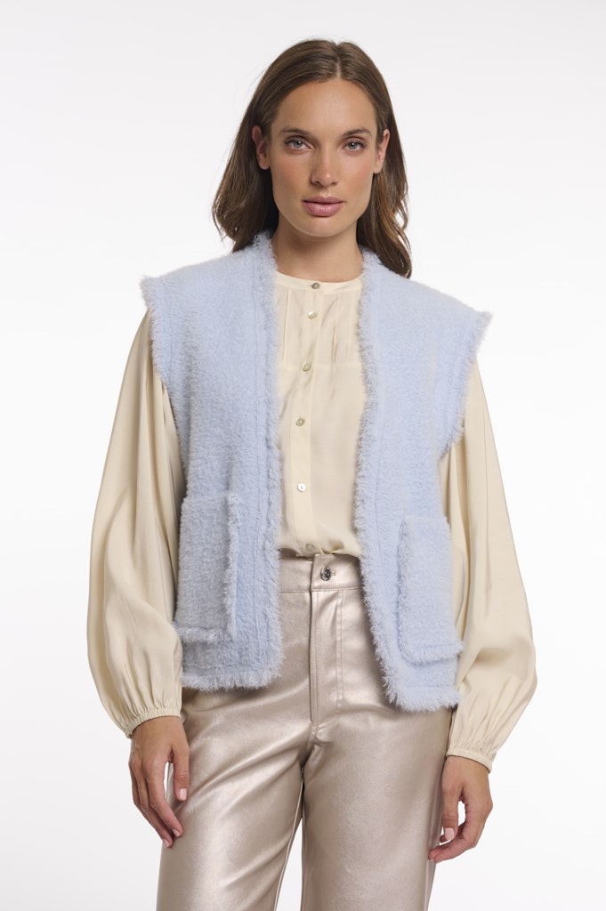 Rino&Pelle Strickwesten Light Blue