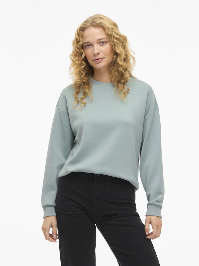 VILA Sweatshirts Blue Surf