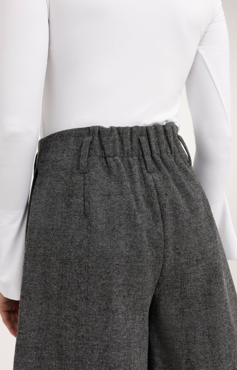 Shorts mit Fischgrätmuster