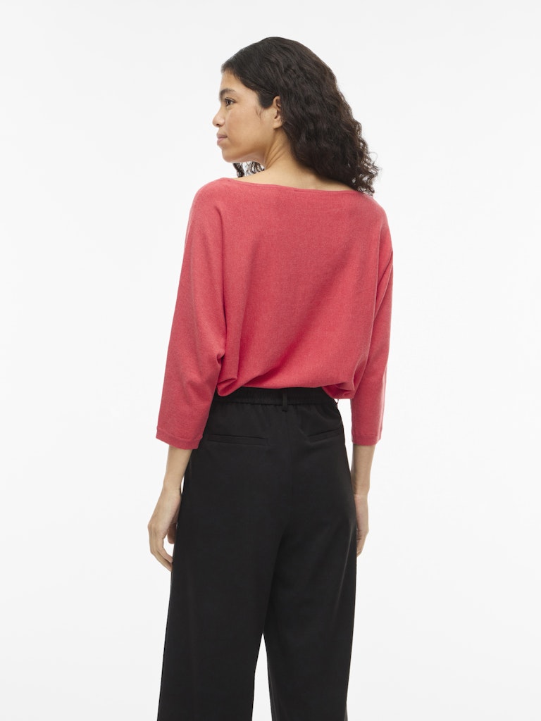 VILA Strickpullover Hibiscus/Melange
