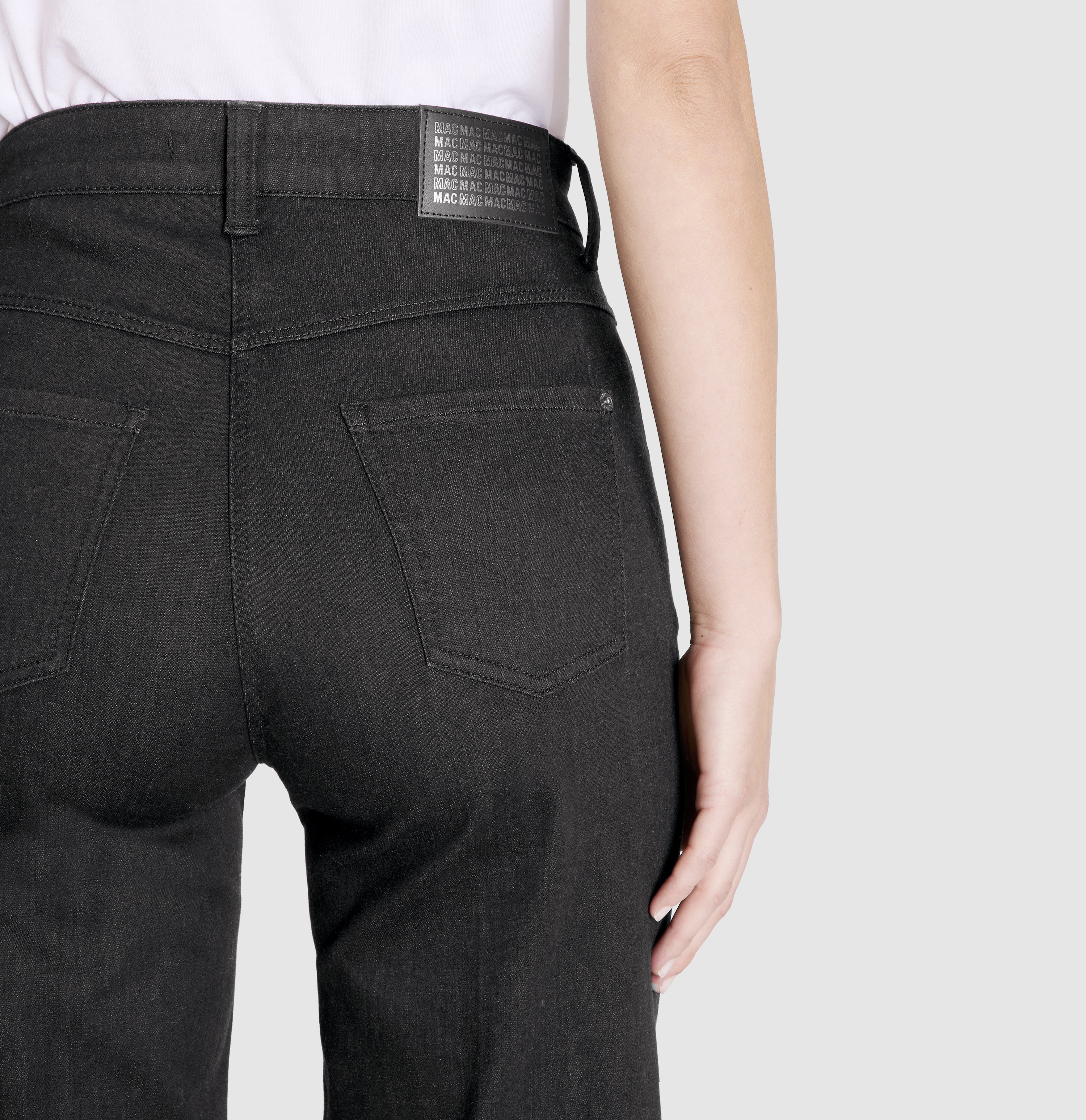 MAC Skinny Fit Zwart-Zwart