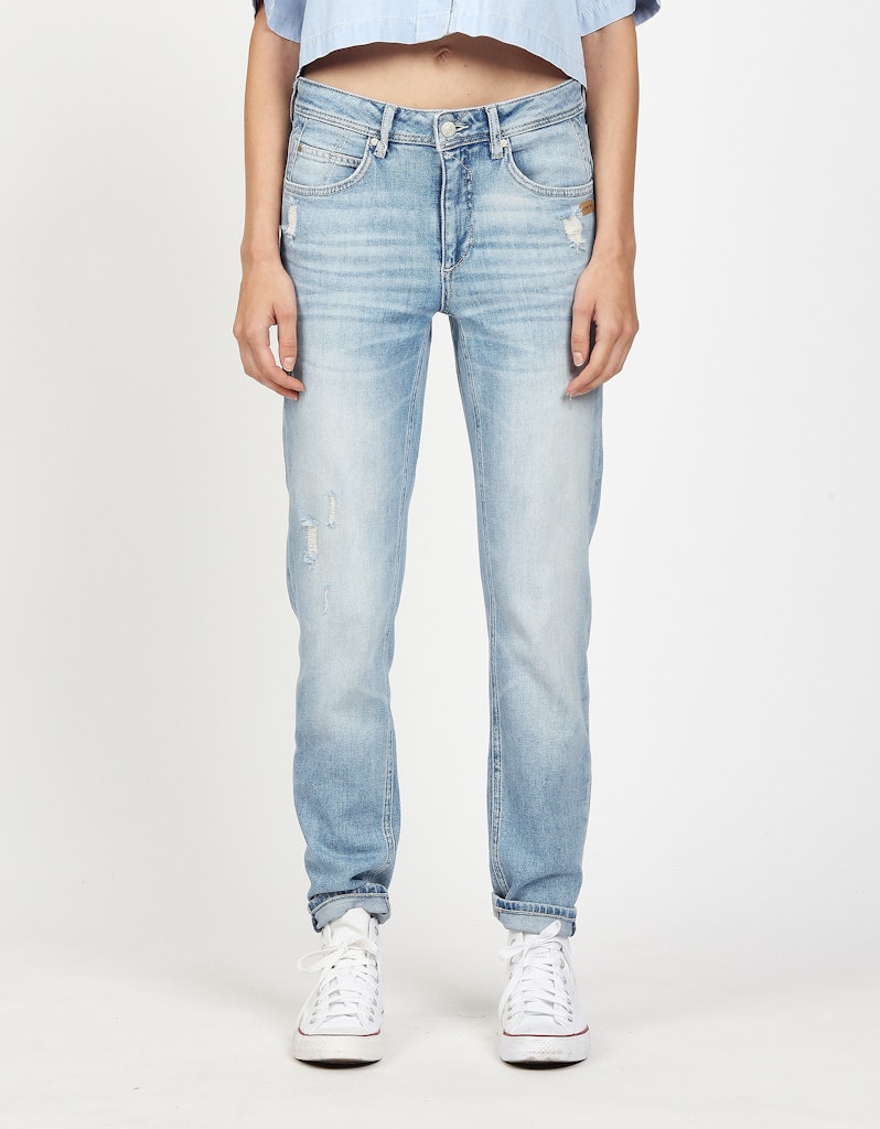 Gang Relaxed Fit Destroyed Soft Blue