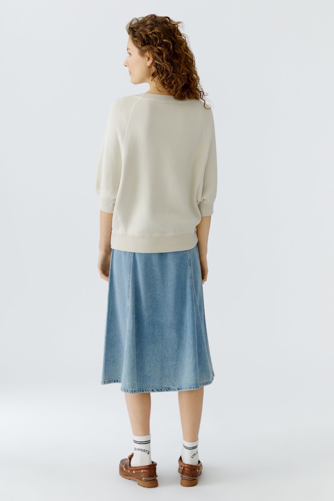 Oui Strickpullover Whitecap Gray