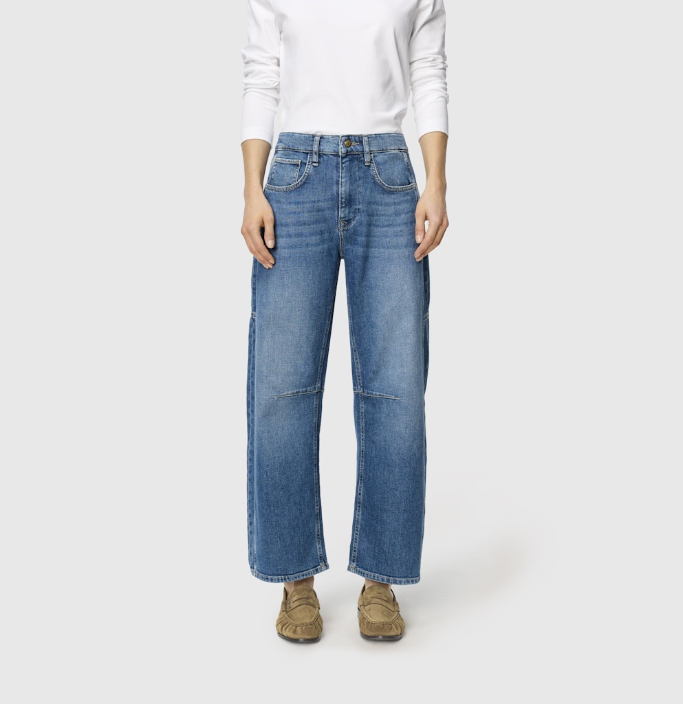 MAC Wide Leg Mid Blue Use Wash