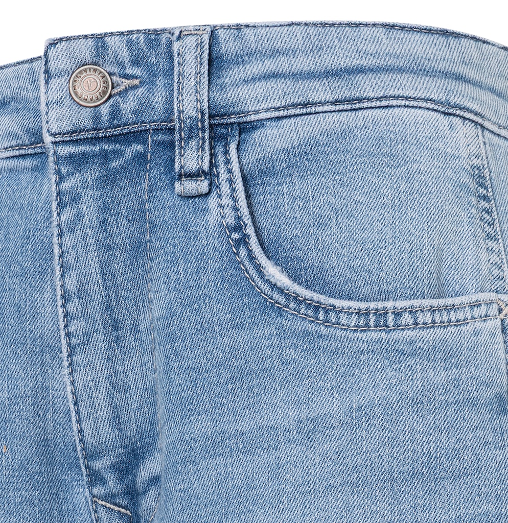 MAC Wide Leg Light Blue Random Washed