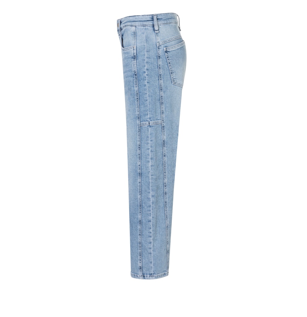 MAC Wide Leg Light Blue Random Washed