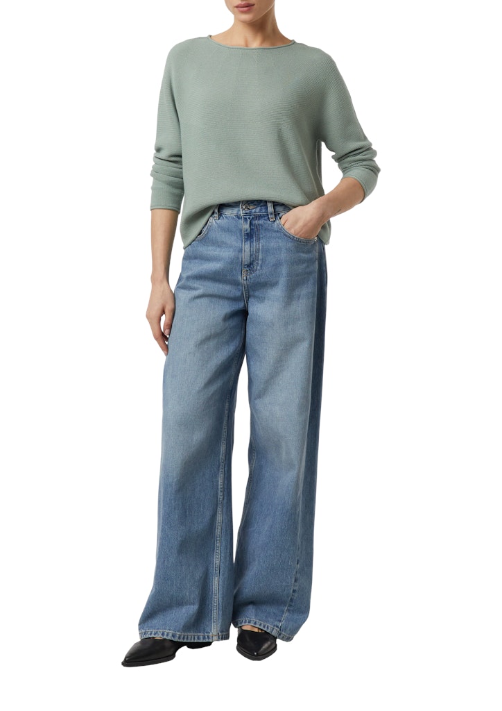 Comma Strickpullover Blue Green