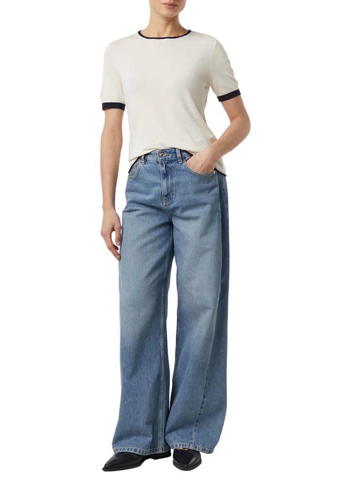 Comma Strickpullover White