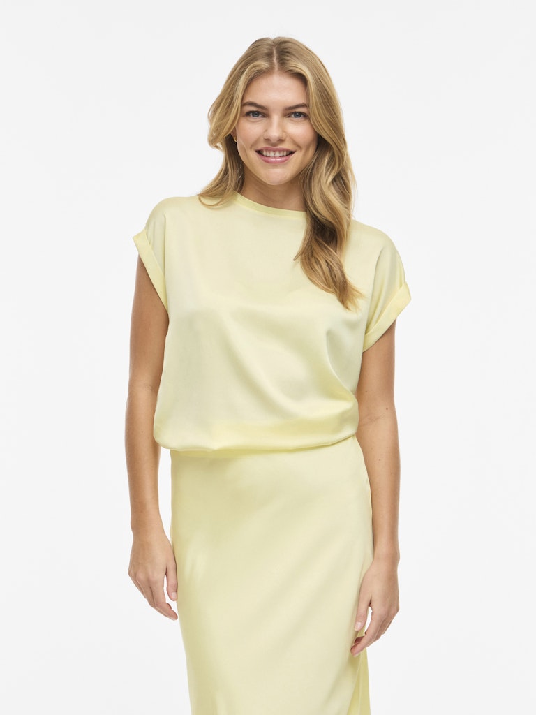 VILA Blusen Pastel Yellow