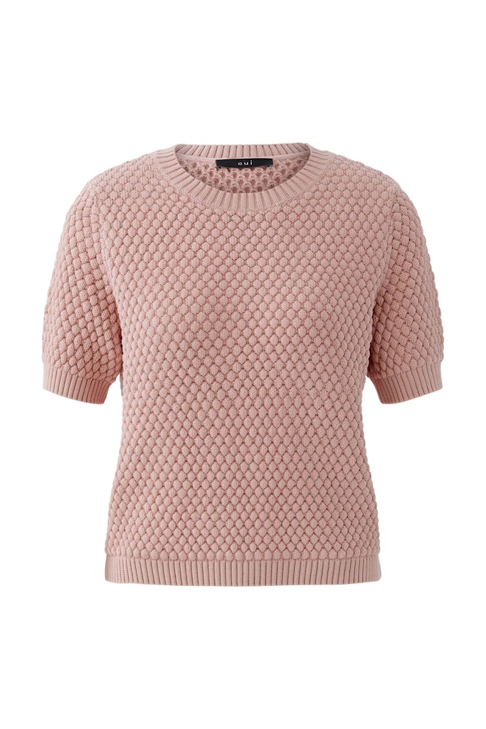 Oui Strickpullover Dusty Rose