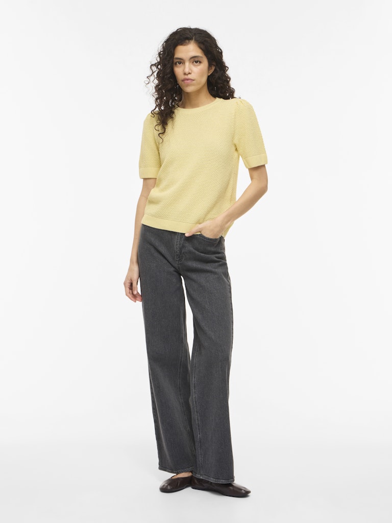 VILA T-Shirts Pastel Yellow