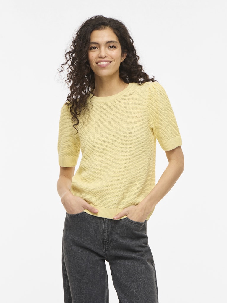 VILA T-Shirts Pastel Yellow