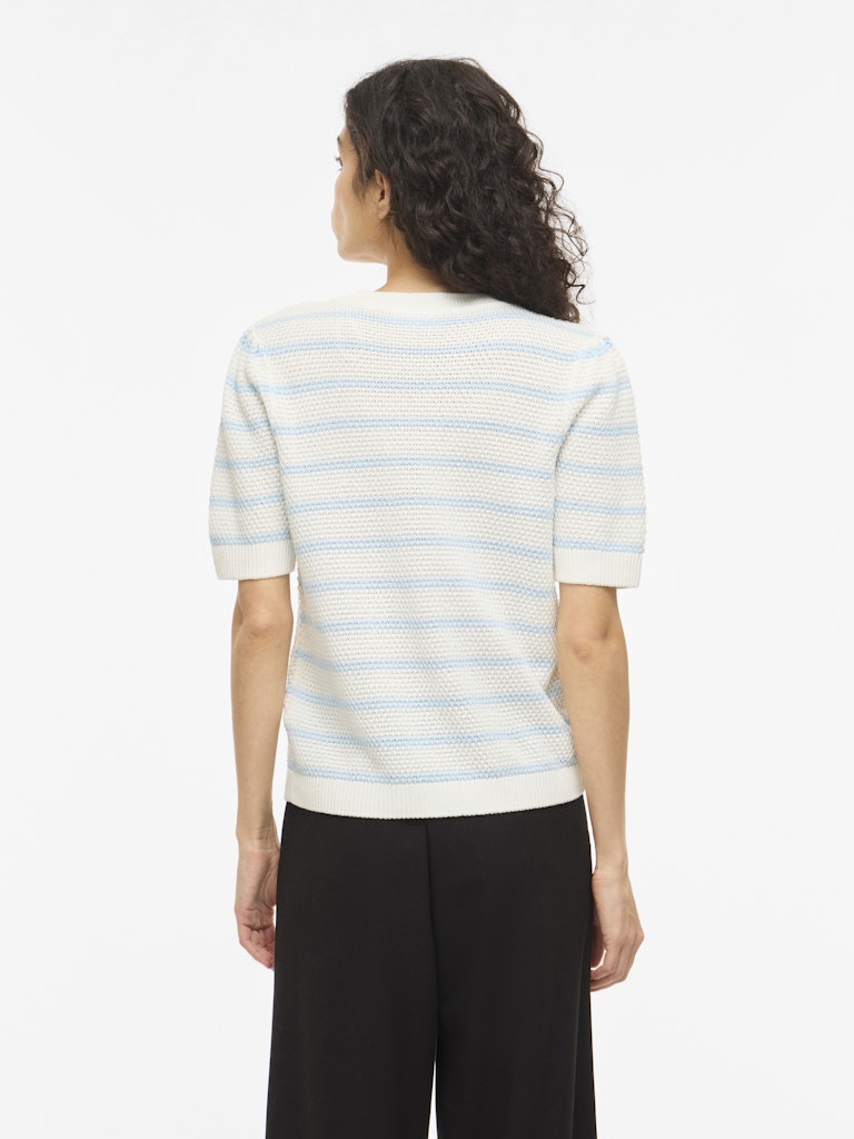 VILA T-Shirts White Alyssum/Nantucket Breeze