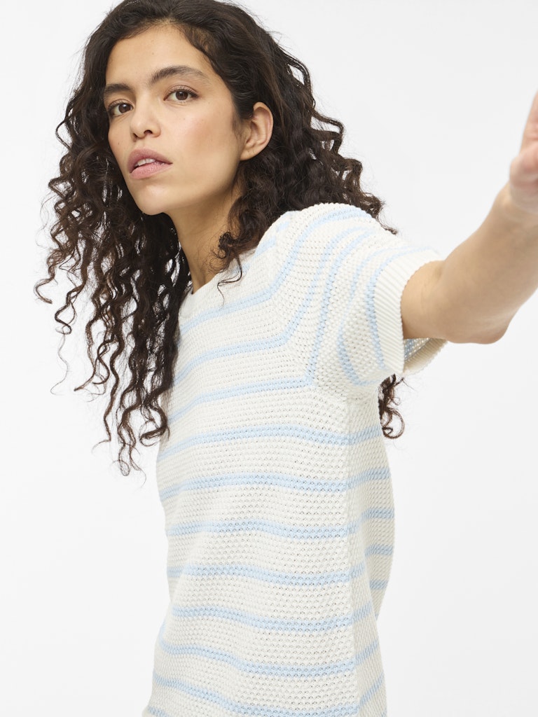 VILA T-Shirts White Alyssum/Nantucket Breeze