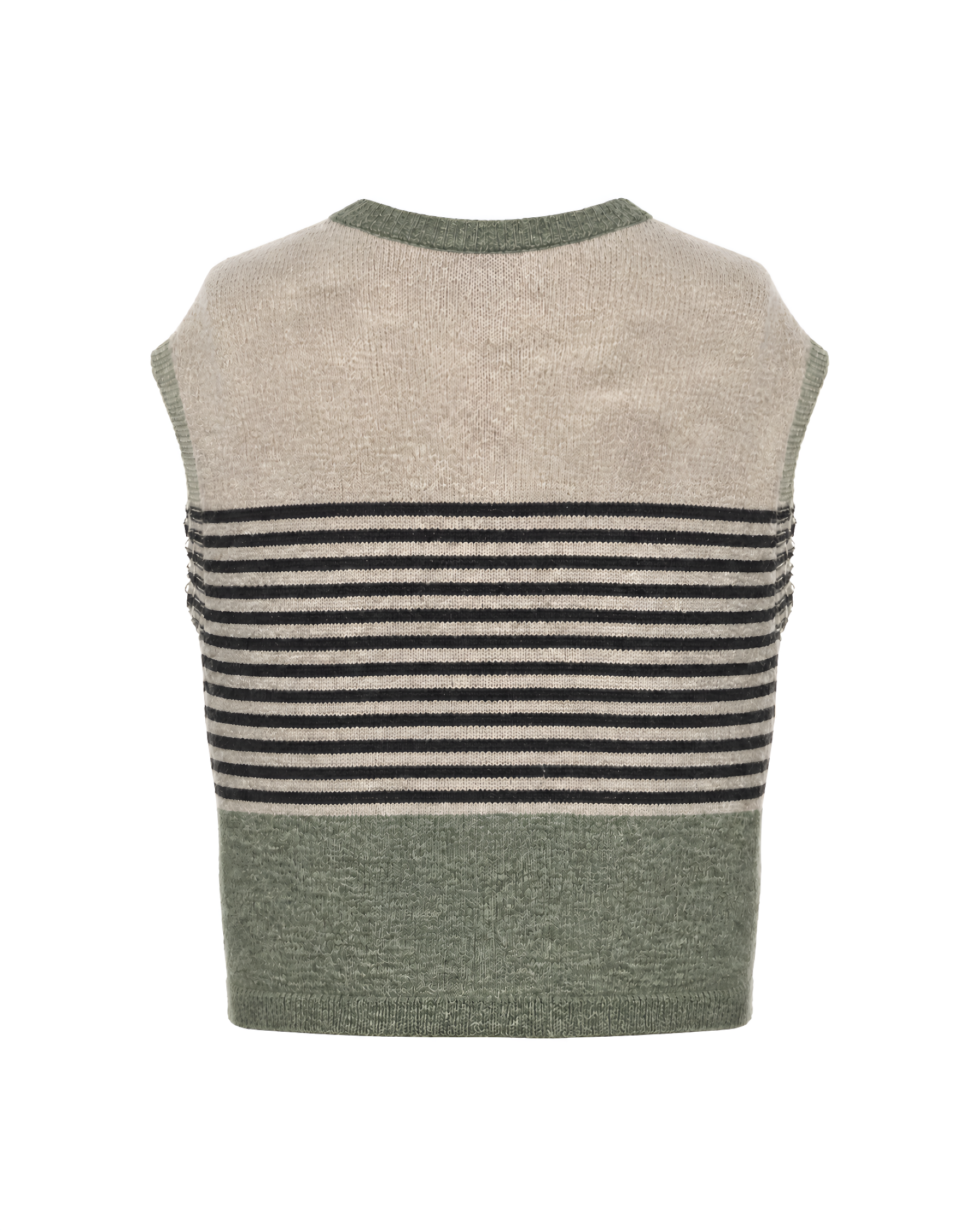 Strickweste mit Streifen