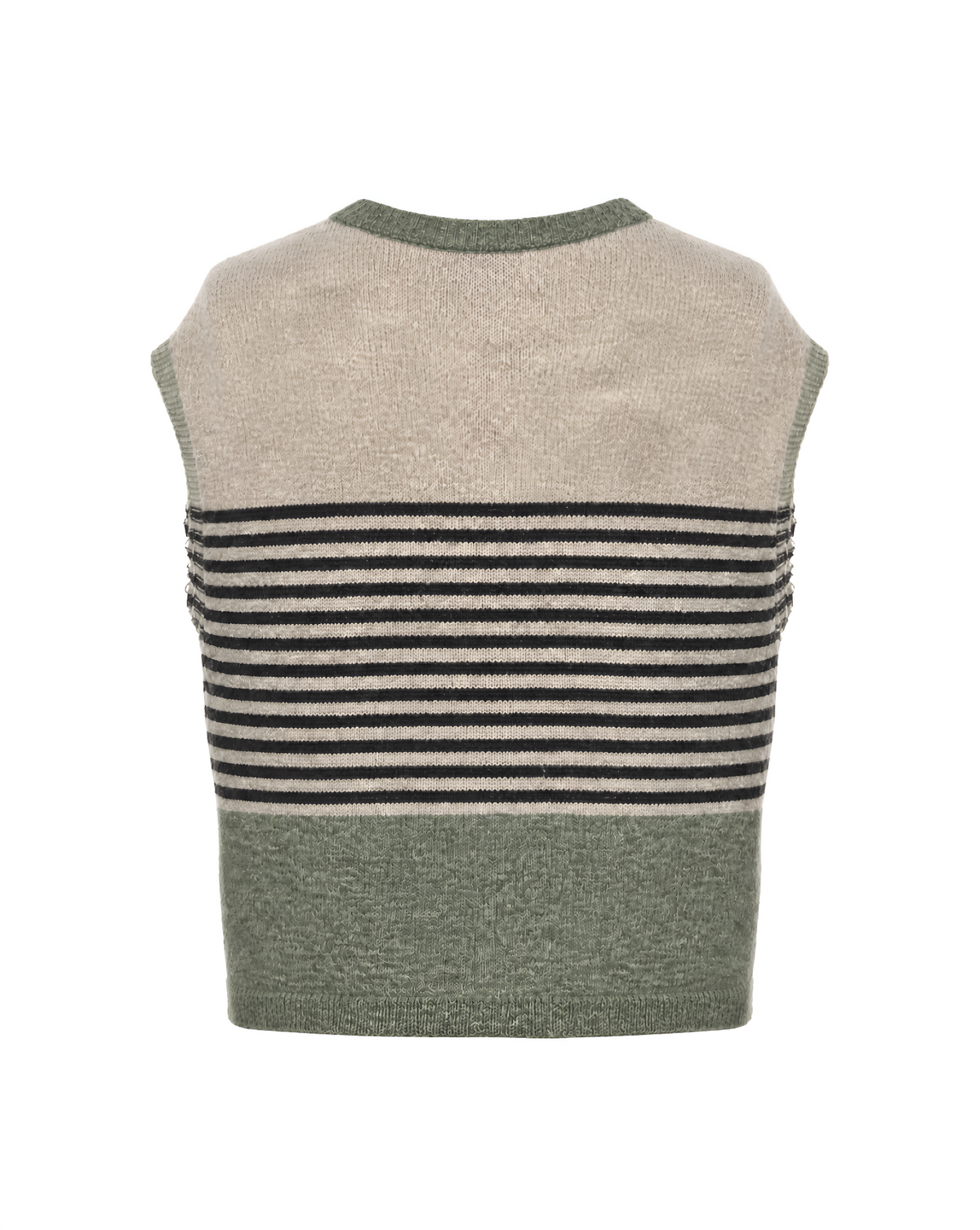 Strickweste mit Streifen