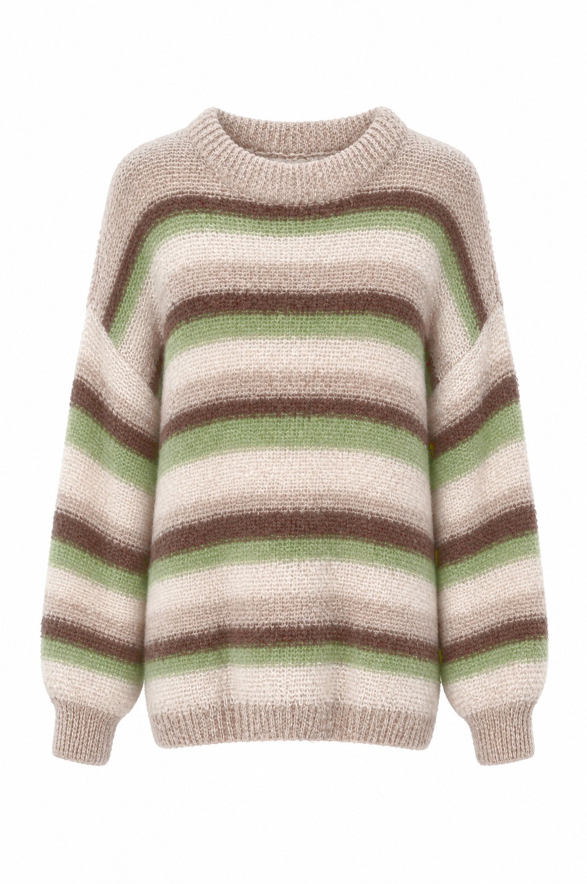 Strickpullover mit Streifen