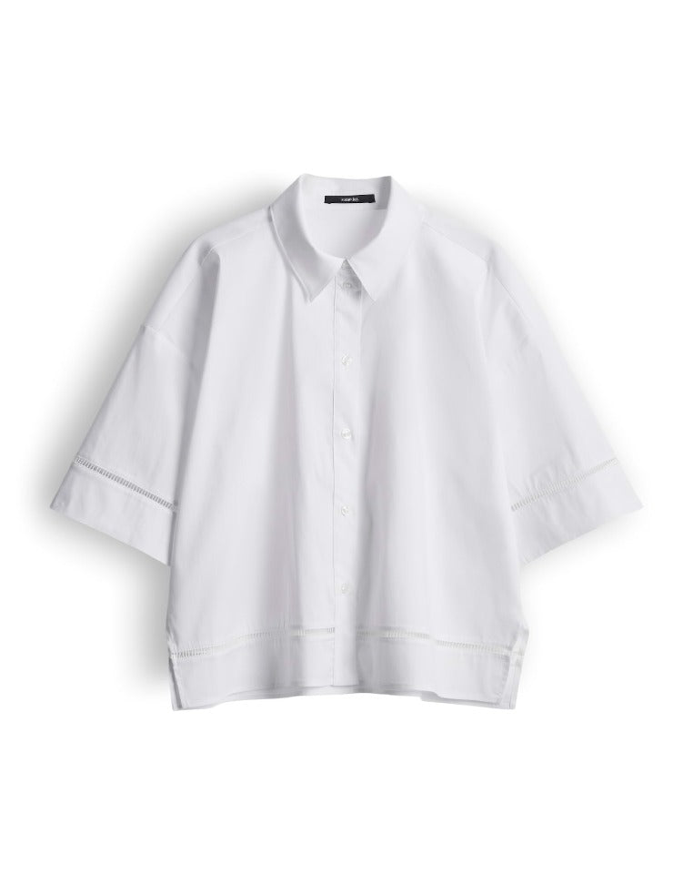 Zemdbluse Zlana mit Spitzeneinsatz