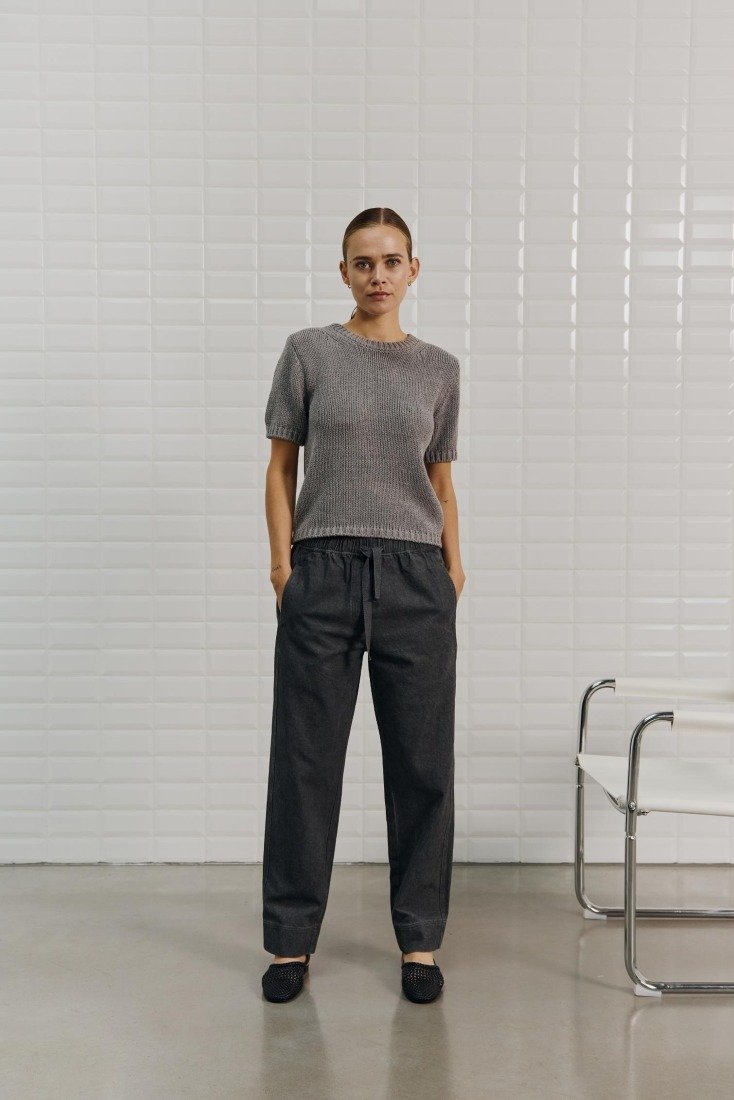 WithBlack Strickpullover Midgrey Me