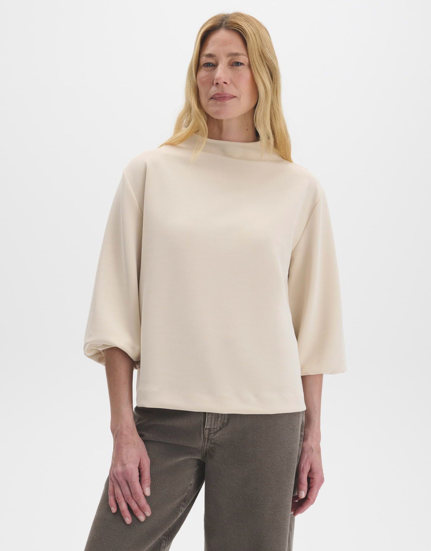 Weiches Sweatshirt mit Ballonärmeln