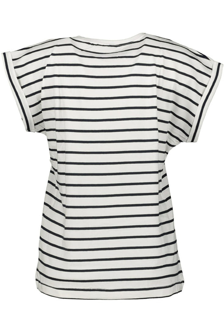 be famous T-Shirts White/Navy - Fluo Yellow