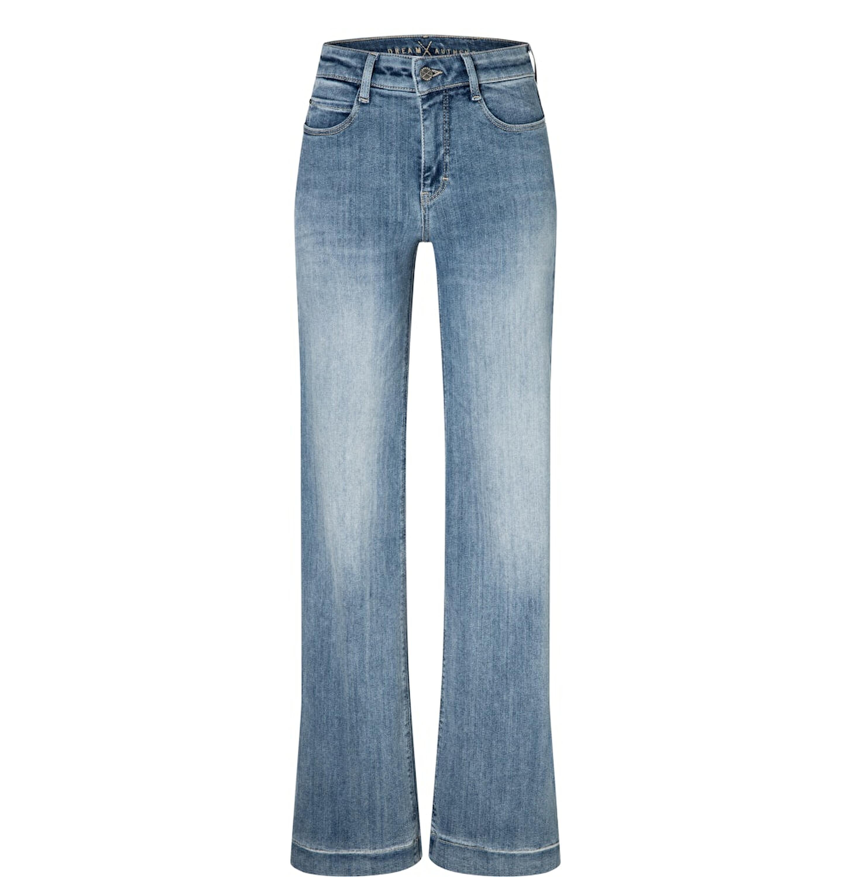 MAC Wide Leg Authentic Sky Blue Wash