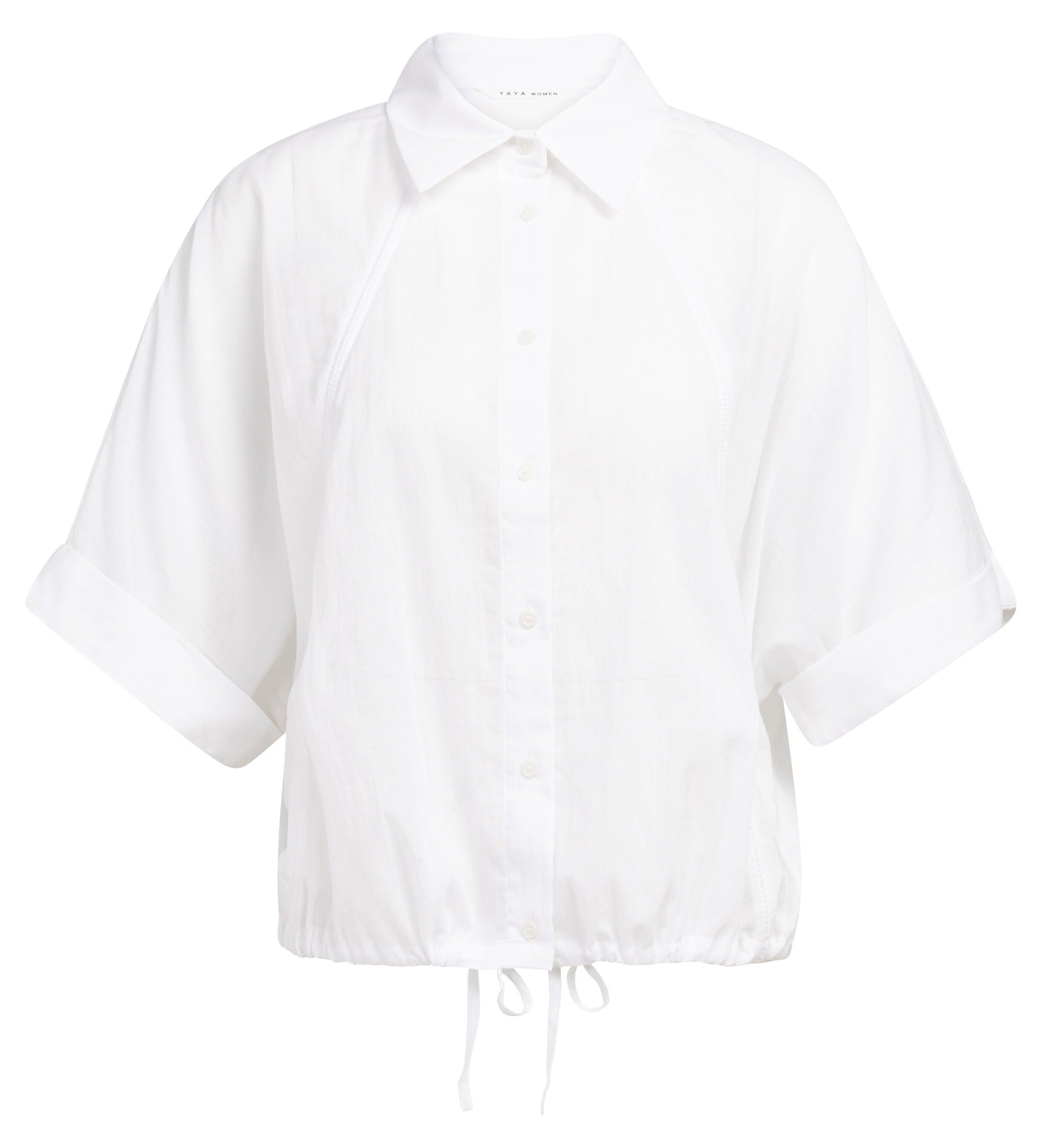 Bluse mit geflochtenen Einsätzen