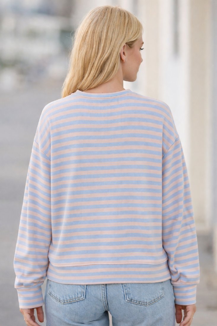 Goose Flash Sweatshirts Beige/Blau