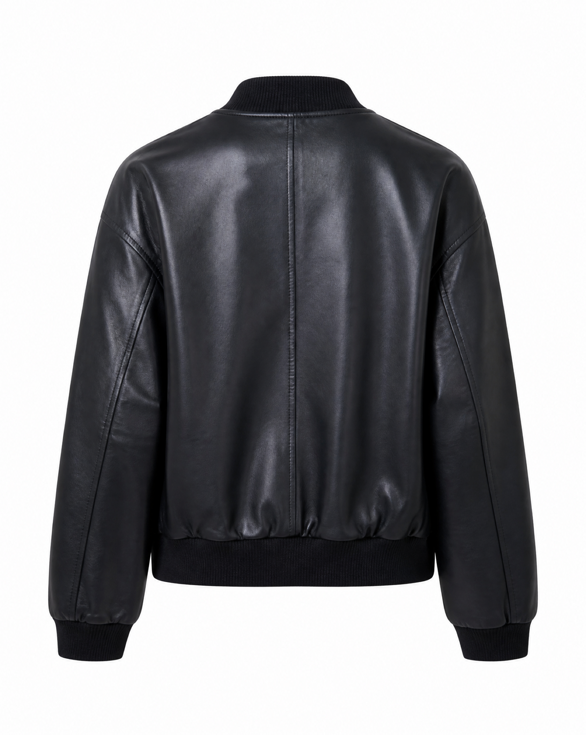 Kunstlederjacke mit Reißverschluss