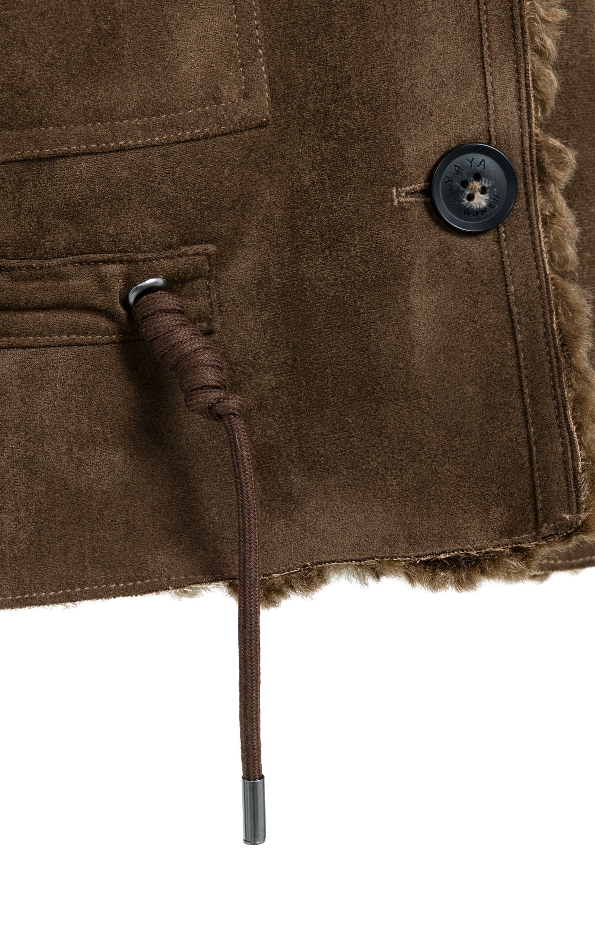 Wende-Weste mit Lammfellimitat