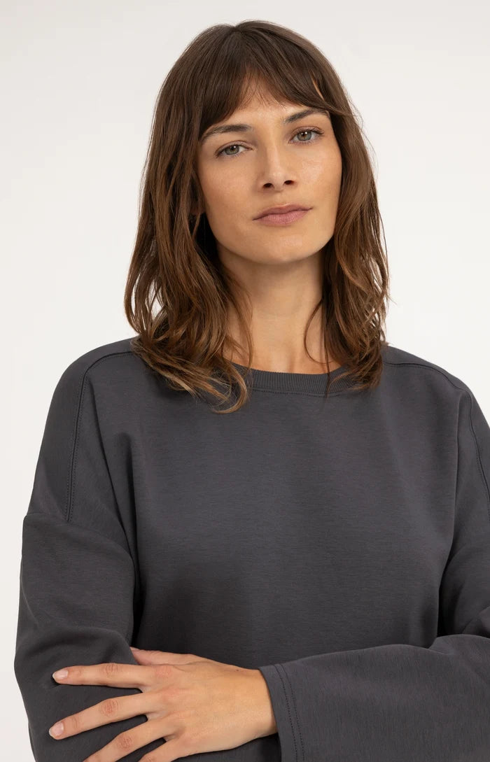 Sweatshirt mit Ballonsaum