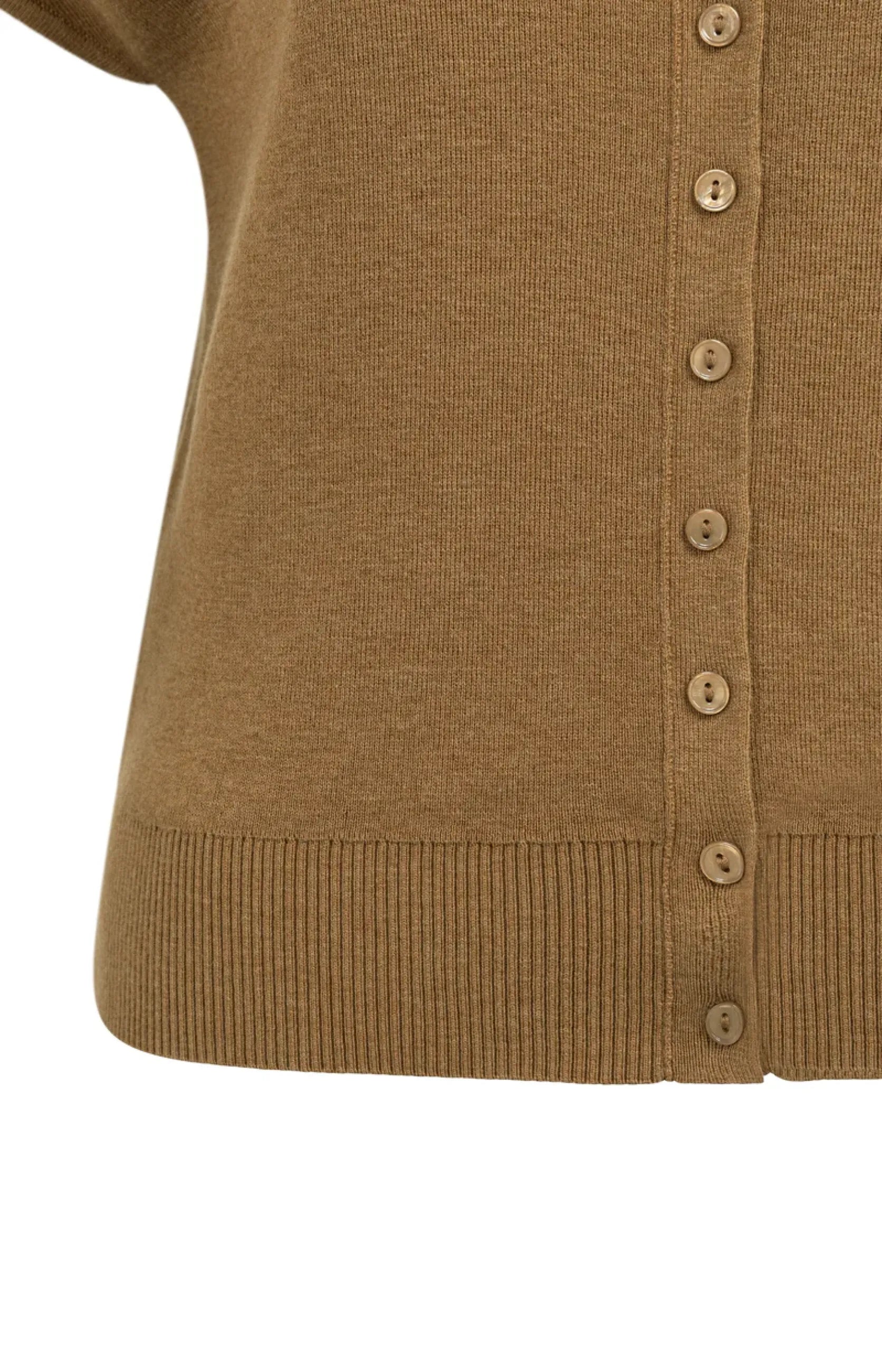 Strickcardigan mit Kurzarm