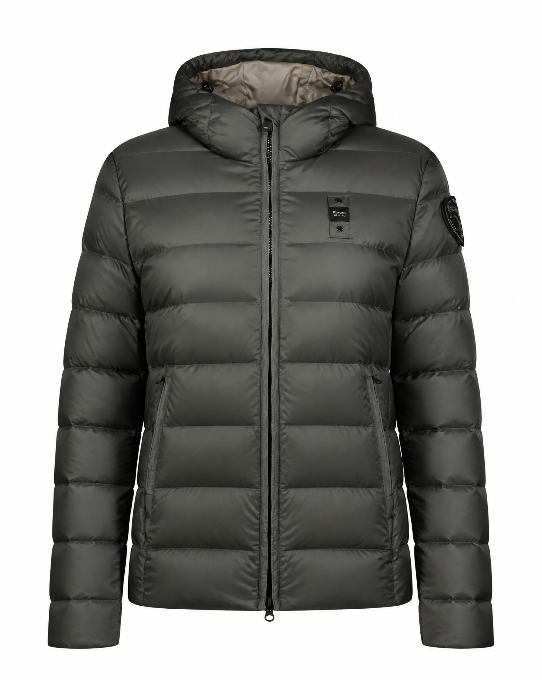 Blauer Daunenjacken Grigio Antracite Int. Grigio Nebbia