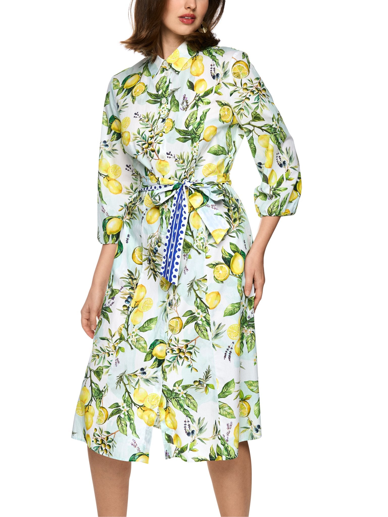 Kleid mit Zitronenprint
