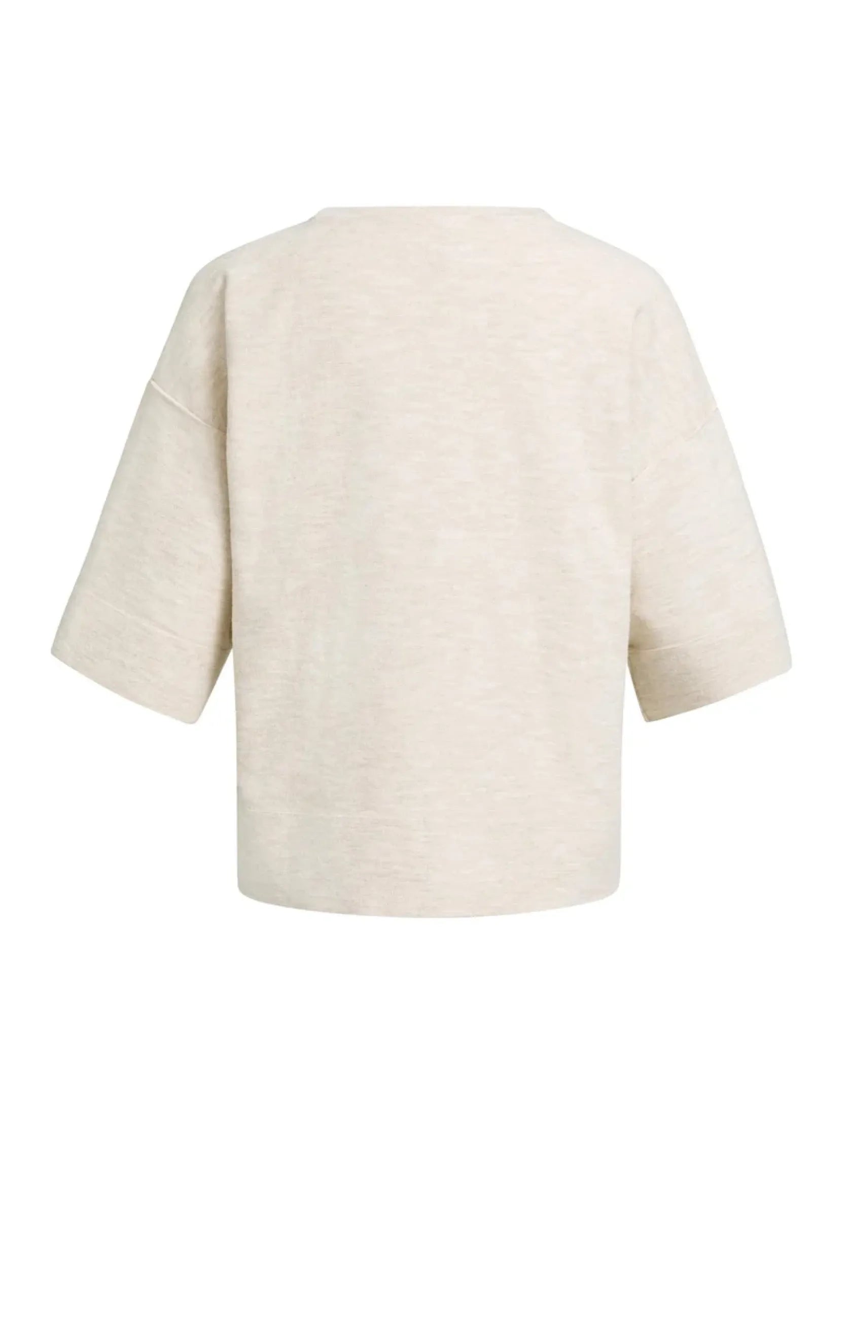 Oversize-Shirt aus Feinstrick mit halblangen Ärmeln