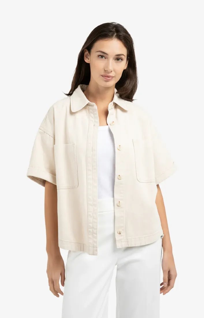 Yaya Jeansjacken Desert Beige Denim