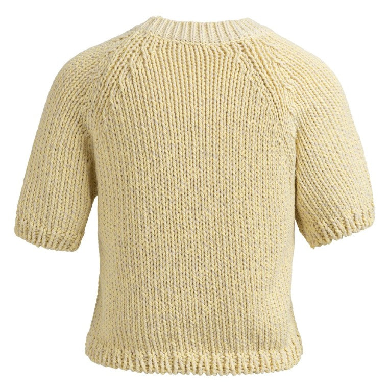 Yaya Strickpullover Reed Yellow Dessin