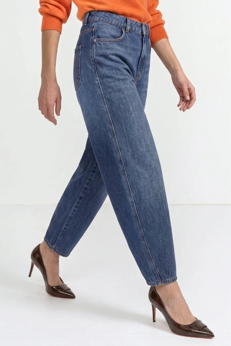 Barrel-Baumwolljeans