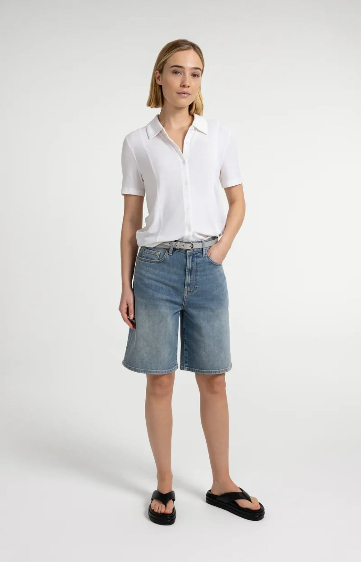 Poloshirt mit Ziernähten