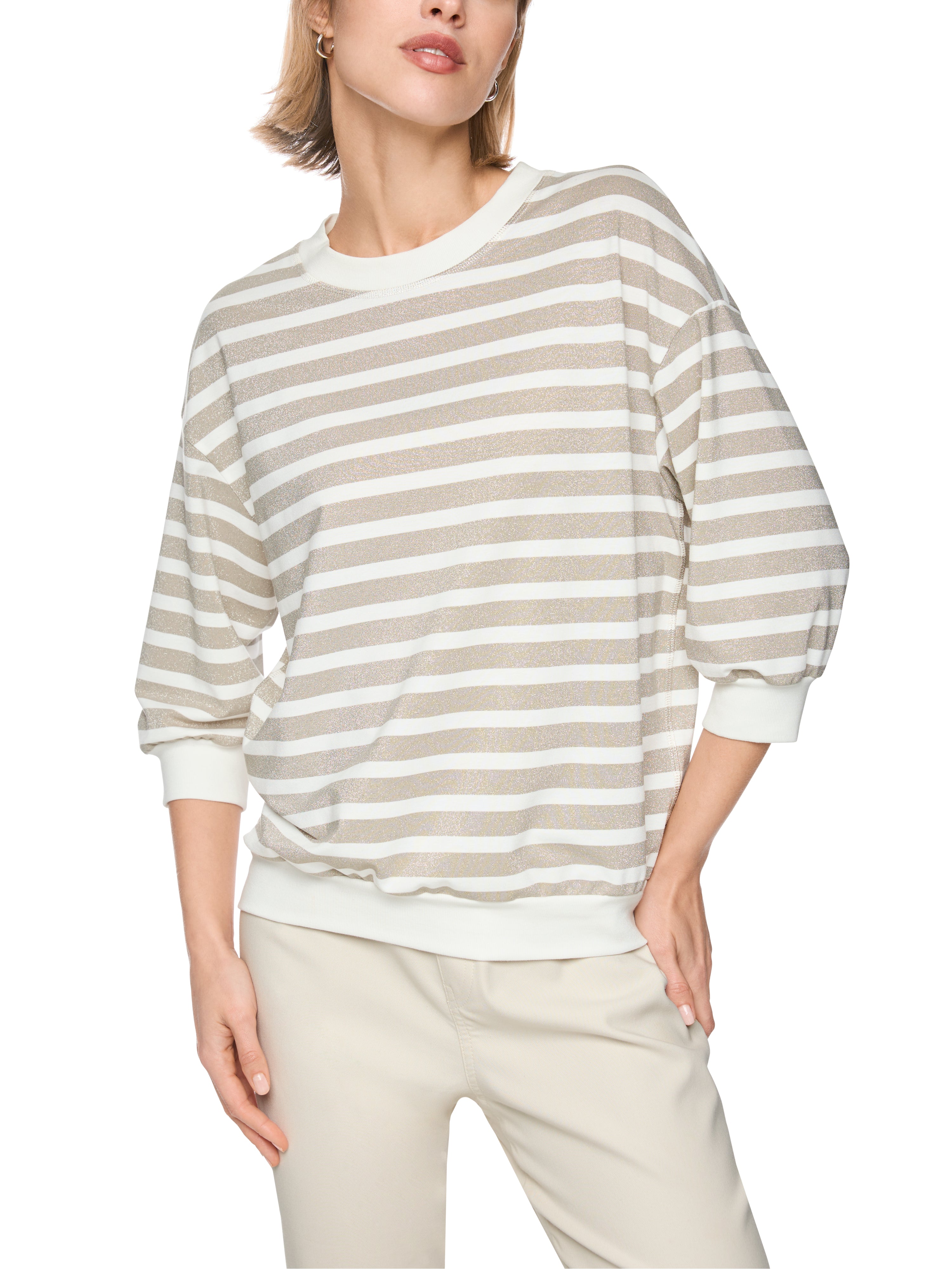 Shirt mit Lurex-Ringeln